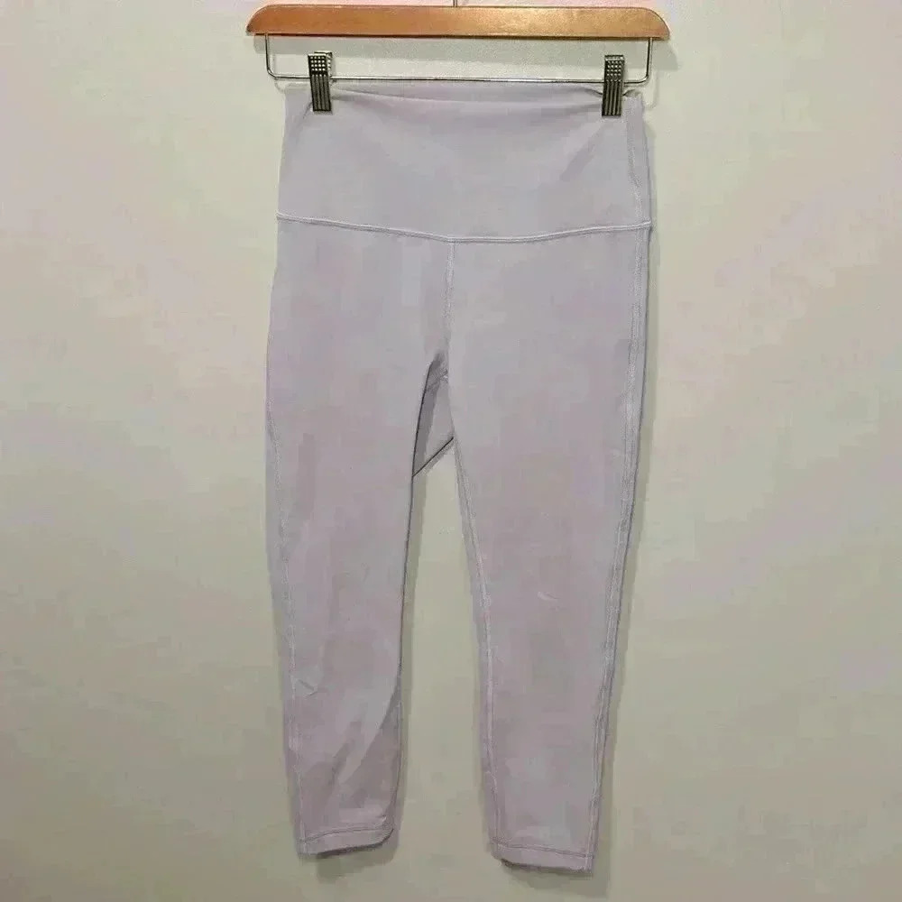 Lululemon Align High Ride Crop 23” Lilac/Light Purple Women’s Size 6 - Picture 2 of 10